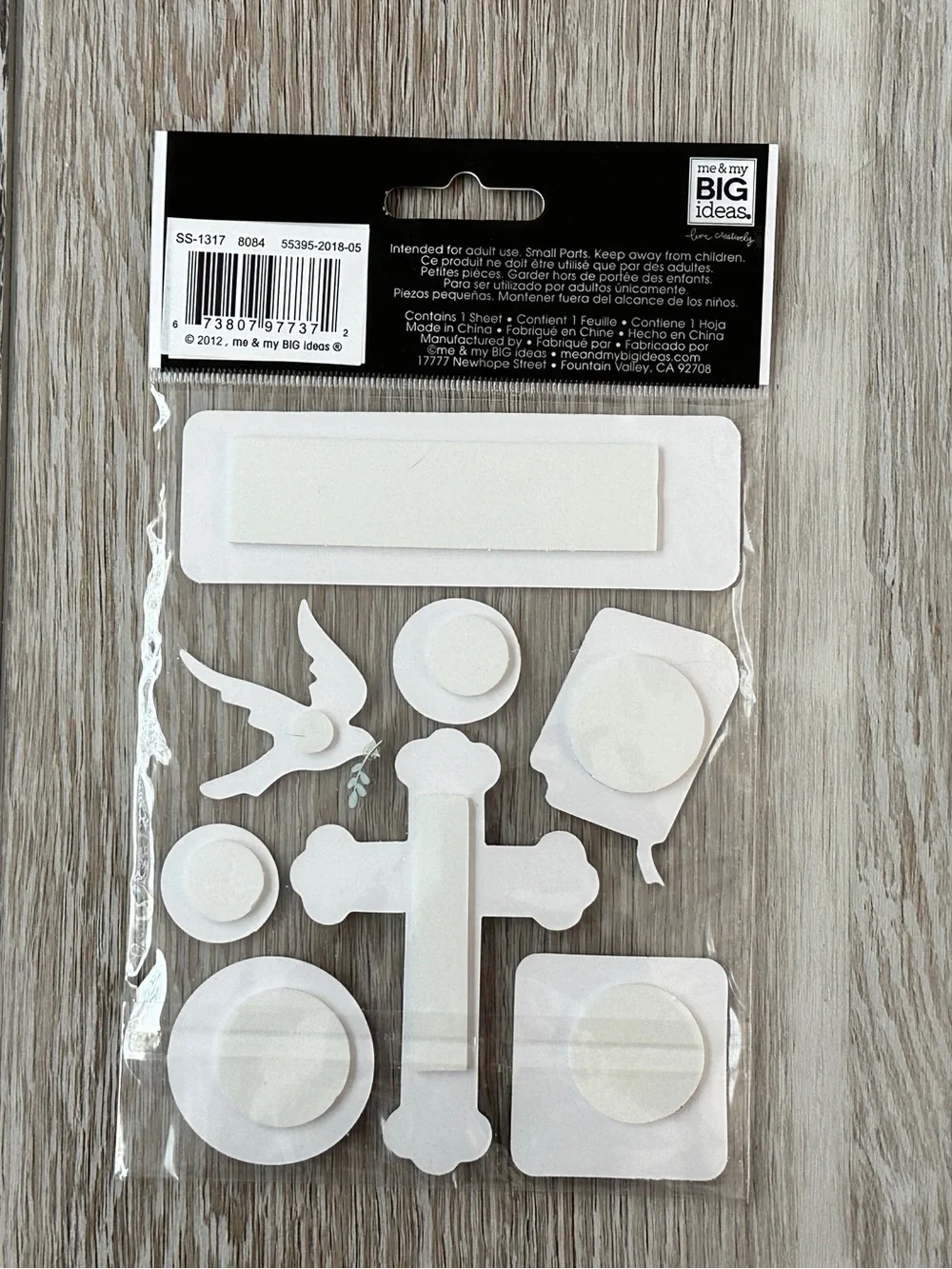 NWT Me & My Big Ideas Soft Spoken Baptism Christening Stickers Embellishments